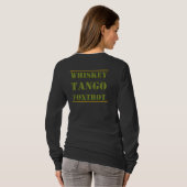 ウイスキーTANGO FOXTROT WTF Tシャツ (裏面フル)