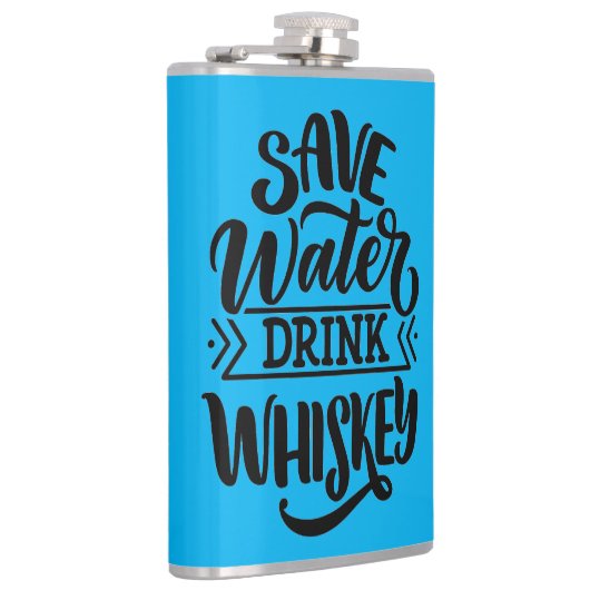 ウイスキ救ーを飲む フラスク (右)