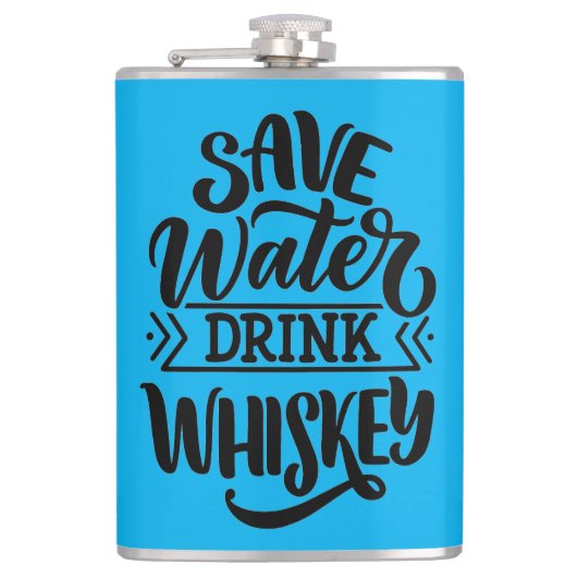 ウイスキ救ーを飲む フラスク (正面)