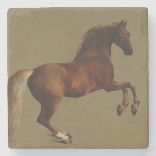 ウイスジャケットthe Horse (by George Stubbs) ストーンコースター (正面)