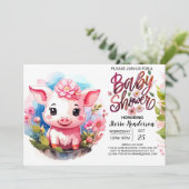 ウイスパーズファーム豚の赤ちゃんシャワー 招待状 (スタンド正面)