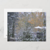ウイスラーでの雪の日B.C. ポストカード (正面/裏面)