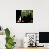 ウイスラーの母猫 ポスター (ホームオフィス)