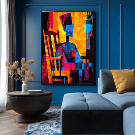 ウイスラーの母親は抽象芸術に再解釈されはっきりしたた ポスター