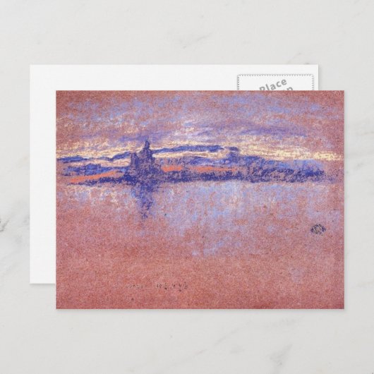 ウイスラーの額に収められたサンダウンの敬礼 ポストカード (正面/裏面)