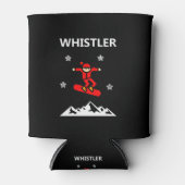 ウイスラーカナダス飛んでいるノーボーダーカラー 缶クーラー (正面)