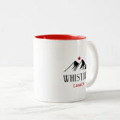 ウイスラークールカナダマウンテンズメープルリーフ ツートーンマグカップ (正面右)