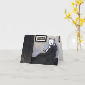 ウイスラーズウェスティーノートカード カード (黄色い花)