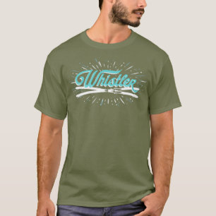 ウイスラーマウンテンウィンタースキーギアウイスラーBC Tシャツ