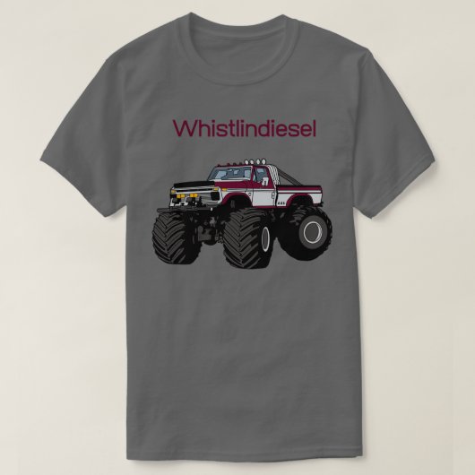ウイスリンディーゼル大型トラック Tシャツ (デザイン正面)