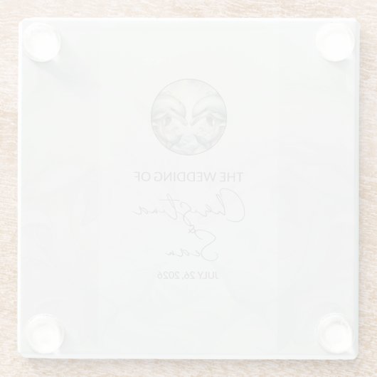 ウイモダンムイ結婚イルカ ガラスコースター (裏面)