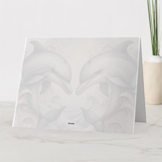 ウイモダンムイ結婚イルカ サンキューカード (裏面)