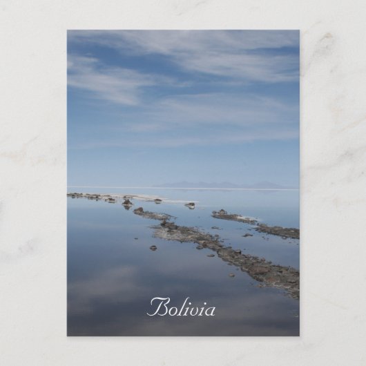 ウイユニ塩路ボリビア ポストカード (正面)