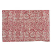 ウイリアムモリスヴィンテージ動物の鳥のウサギピンク 枕カバー (正面右)