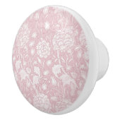 ウイリアムモリス花の模様（ピンク） セラミックノブ (右)