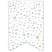 ウイリアム紙吹雪水彩ドットバンティング国旗 バンティングフラッグ (第1の旗)