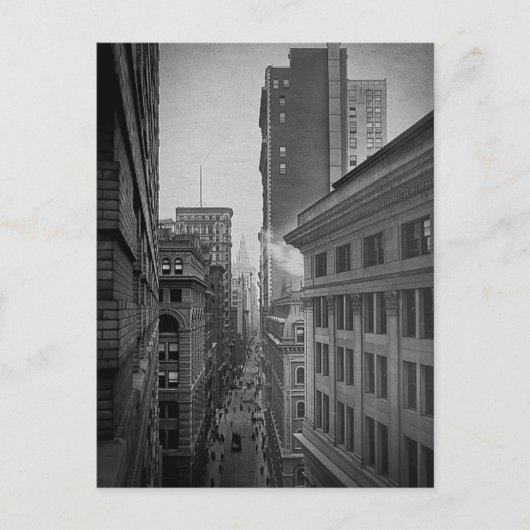 ウイリアム通りノースfromエクスチェンジプレイスニューヨーク ポストカード (正面)