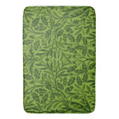 ウイリアム鏡ズAcorns & Oak離れ Pattern Green バスマット (正面縦)