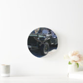 ウイリーのクラシックなジープ ラウンド壁時計 (ホーム)