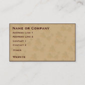 ウイルオングレーガンボージュ離れと 名刺 (裏面)