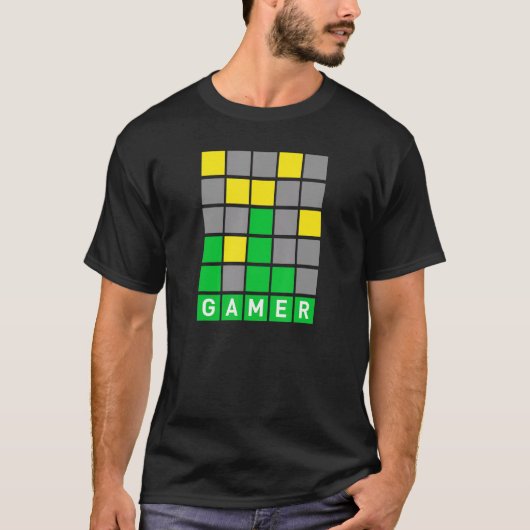 ウイルスおもしろいワードゲーム毎日パズルゲーマーティー Tシャツ (正面)