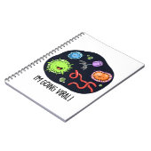 ウイルスおもしろい感染 ノートブック (左側)