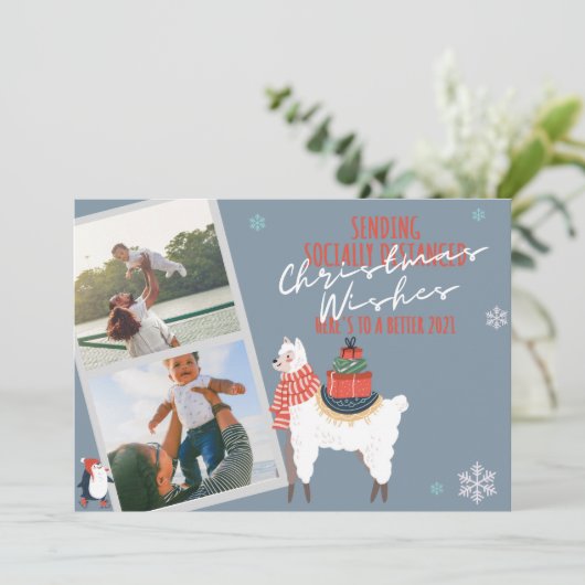 ウイルスではない応援の拡散 – 社会的に離れた写真 シーズンカード (スタンド正面)