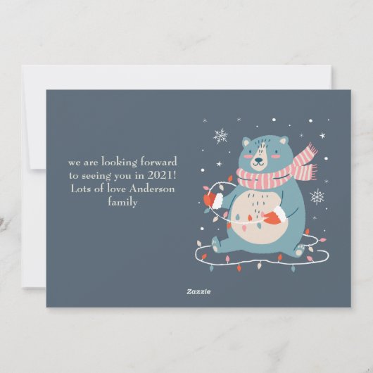 ウイルスではない応援の拡散 – 社会的に離れた写真 シーズンカード (裏面)