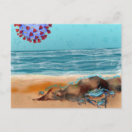 ウイルスと闘うがん ポストカード