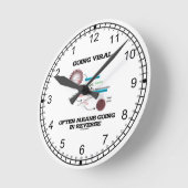 ウイルスに行くことは頻繁に逆で入ることを意味します ラウンド壁時計 (傾斜)