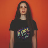 ウイルスのネオングリッチ404ティー Tシャツ