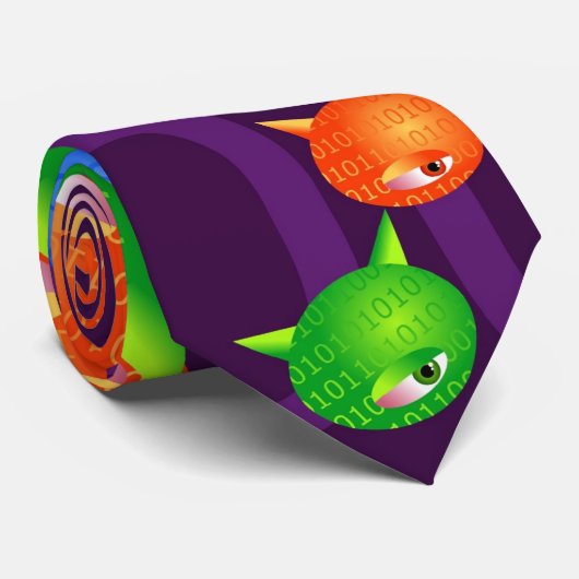 ウイルスの背景 ネクタイ (ロール)