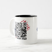 ウイルストランプダンスYmca Qrコードマグ ツートーンマグカップ (正面左)