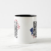 ウイルストランプダンスYmca Qrコードマグ ツートーンマグカップ (中央)