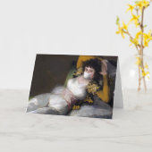 ウイルスビクトリアンマスク・ルネッサンス期の人絵画物 カード (黄色い花)