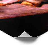 ウイルスビクトリアンマスク・ルネッサンス期の人絵画物 ポスター (角)