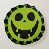 ウイルス不気味 ラウンドクッション (裏面)