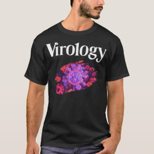 ウイルス学科学パープルウイルス Tシャツ