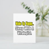 ウイルス学者と一緒に寝る ポストカード (スタンド正面)