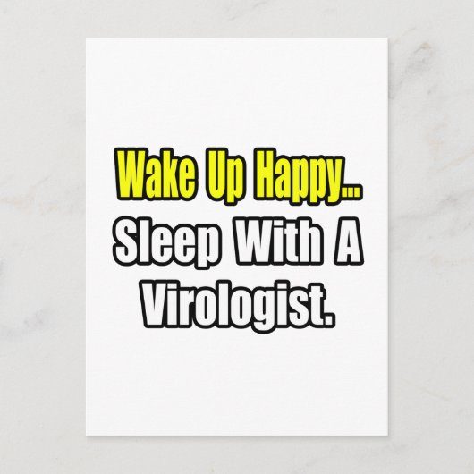 ウイルス学者と一緒に寝る ポストカード (正面)