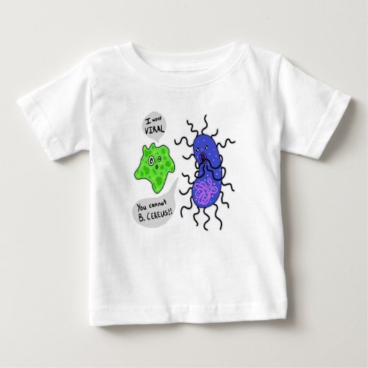 ウイルス微生物 ベビーTシャツ (正面)