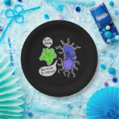 ウイルス微生物 ペーパープレート (パーティー)