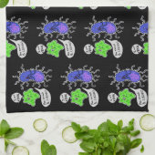 ウイルス性微生物 キッチンタオル (折り畳み)