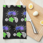 ウイルス性微生物 キッチンタオル (四つ折り)