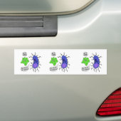 ウイルス性微生物 バンパーステッカー (車上)