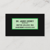 ウイルス性微生物 名刺 (裏面)