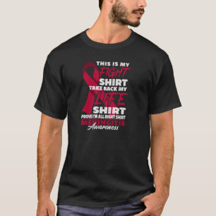 ウイルス性細菌性髄膜炎認識度プルと戦う Tシャツ