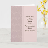 ウイルス患者気にさんに感謝 カード (黄色い花)