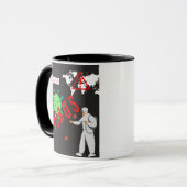 ウイルス柄 コーヒーマグ マグカップ (正面左)