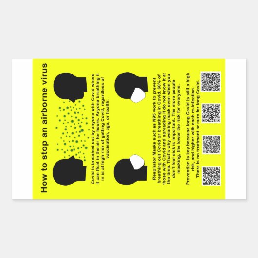 ウイルス紙のスタンプを弾く方法 長方形シール (正面)